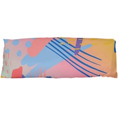 Abstract Lines Dots Pattern Purple Pink Blue Body Pillow Case Dakimakura (two Sides)