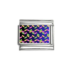 Background Pattern Geometric Pink Yellow Green Italian Charm (9mm)