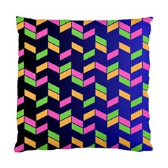 Background Pattern Geometric Pink Yellow Green Standard Cushion Case (two Sides)