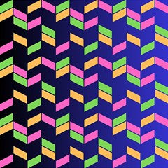 Background Pattern Geometric Pink Yellow Green Play Mat (square) by Maspions