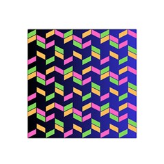 Background Pattern Geometric Pink Yellow Green Satin Bandana Scarf 22  X 22 