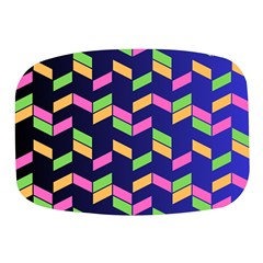 Background Pattern Geometric Pink Yellow Green Mini Square Pill Box by Maspions