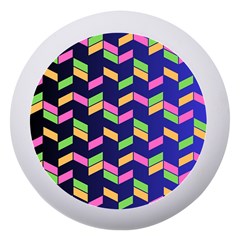 Background Pattern Geometric Pink Yellow Green Dento Box With Mirror