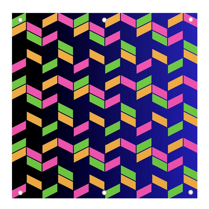 Background Pattern Geometric Pink Yellow Green Banner and Sign 4  x 4 