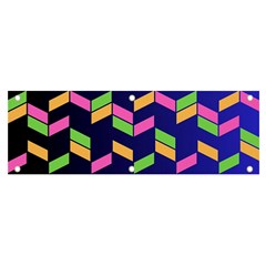 Background Pattern Geometric Pink Yellow Green Banner And Sign 6  X 2 