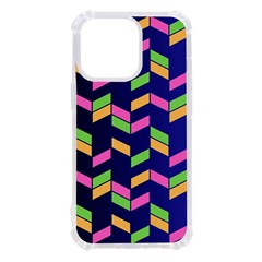 Background Pattern Geometric Pink Yellow Green Iphone 13 Pro Tpu Uv Print Case