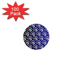 Pattern Floral Flowers Leaves Botanical 1  Mini Buttons (100 Pack) 