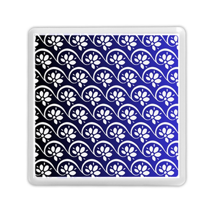 Pattern Floral Flowers Leaves Botanical Memory Card Reader (Square)