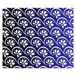 Pattern Floral Flowers Leaves Botanical Two Sides Premium Plush Fleece Blanket (Kids Size) 50 x40  Blanket Front