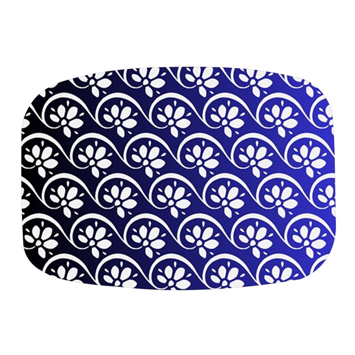 Pattern Floral Flowers Leaves Botanical Mini Square Pill Box