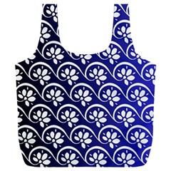 Pattern Floral Flowers Leaves Botanical Full Print Recycle Bag (xxxl)