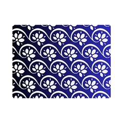 Pattern Floral Flowers Leaves Botanical Premium Plush Fleece Blanket (mini)