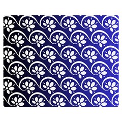 Pattern Floral Flowers Leaves Botanical Premium Plush Fleece Blanket (medium)