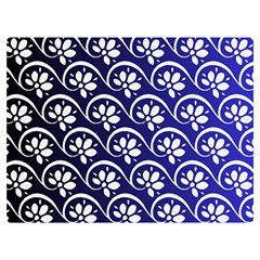 Pattern Floral Flowers Leaves Botanical Premium Plush Fleece Blanket (extra Small)