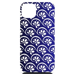 Pattern Floral Flowers Leaves Botanical Iphone 14 Plus Black Uv Print Case