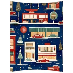 Cars Snow City Landscape Vintage Old Time Retro Pattern Back Support Cushion by Maspions