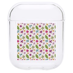 Pattern Flowers Leaves Green Purple Pink Hard Pc Airpods 1/2 Case by Maspions