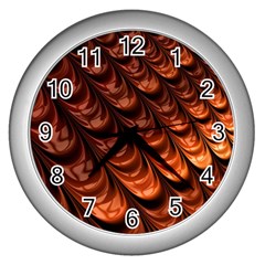 Fractal Frax Wall Clock (silver) by Askadina