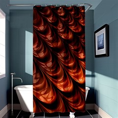 Fractal Frax Shower Curtain 36  X 72  (stall)  by Askadina