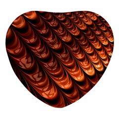 Fractal Frax Heart Glass Fridge Magnet (4 Pack) by Askadina