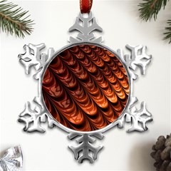 Fractal Frax Metal Small Snowflake Ornament