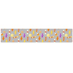 Halloween Candy Large Premium Plush Fleece Scarf 