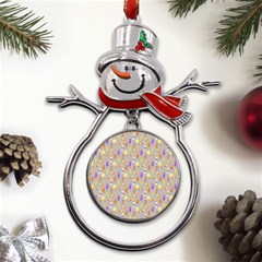 Halloween Candy Metal Snowman Ornament