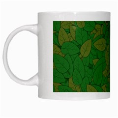 Vectors Leaves Background Plant White Mug by Askadina