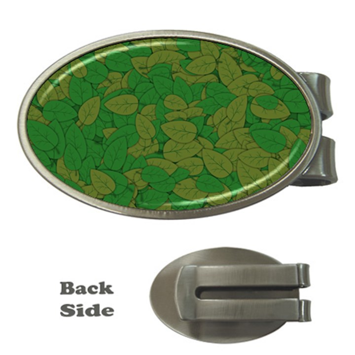 Vectors Leaves Background Plant Money Clips (Oval) 