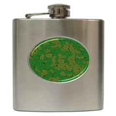 Vectors Leaves Background Plant Hip Flask (6 Oz) by Askadina