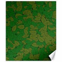 Vectors Leaves Background Plant Canvas 8  X 10  by Askadina