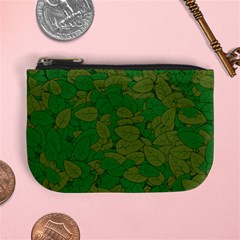 Vectors Leaves Background Plant Mini Coin Purse by Askadina