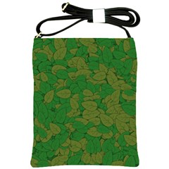 Vectors Leaves Background Plant Shoulder Sling Bag by Askadina