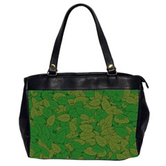 Vectors Leaves Background Plant Oversize Office Handbag (2 Sides) by Askadina