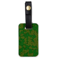 Vectors Leaves Background Plant Luggage Tag (one Side) by Askadina