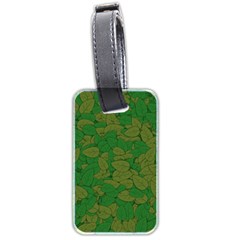 Vectors Leaves Background Plant Luggage Tag (two Sides) by Askadina