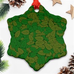 Vectors Leaves Background Plant Ornament (snowflake)