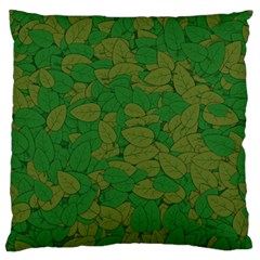 Vectors Leaves Background Plant Large Cushion Case (two Sides) by Askadina