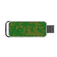 Vectors Leaves Background Plant Portable Usb Flash (two Sides) by Askadina