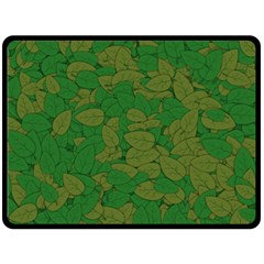 Vectors Leaves Background Plant Two Sides Fleece Blanket (large) by Askadina