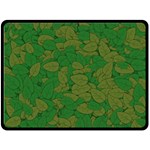 Vectors Leaves Background Plant Two Sides Fleece Blanket (Large) 80 x60  Blanket Front