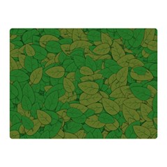 Vectors Leaves Background Plant Two Sides Premium Plush Fleece Blanket (mini) by Askadina