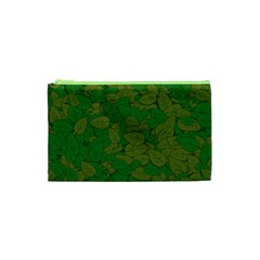 Vectors Leaves Background Plant Cosmetic Bag (xs) by Askadina