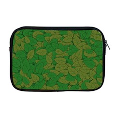 Vectors Leaves Background Plant Apple Macbook Pro 17  Zipper Case by Askadina