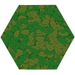 Vectors Leaves Background Plant Wooden Puzzle Hexagon by Askadina