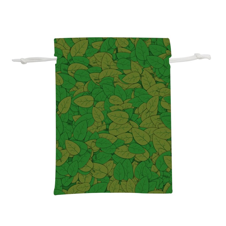 Vectors Leaves Background Plant Lightweight Drawstring Pouch (L)