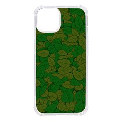 Vectors Leaves Background Plant Iphone 14 Tpu Uv Print Case by Askadina