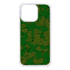 Vectors Leaves Background Plant Iphone 13 Pro Tpu Uv Print Case by Askadina