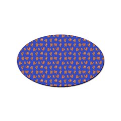 Cute Sketchy Monsters Motif Pattern Sticker Oval (10 Pack) by dflcprintsclothing