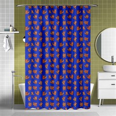 Cute Sketchy Monsters Motif Pattern Shower Curtain 48  X 72  (small) 